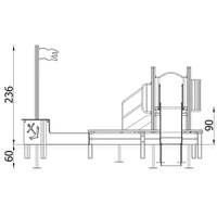 Quadro H Simple Schiff 12156 mit Kletterrampe - NV12156EPZN A x 25