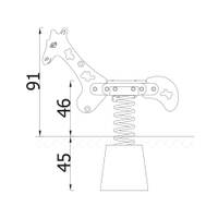 Federwippe Giraffe – Bild 9