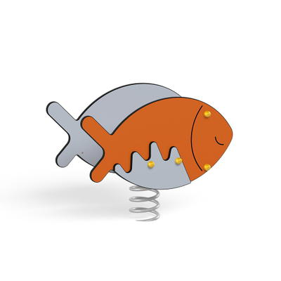 Federwippe Fisch, Metall-Bodenanker