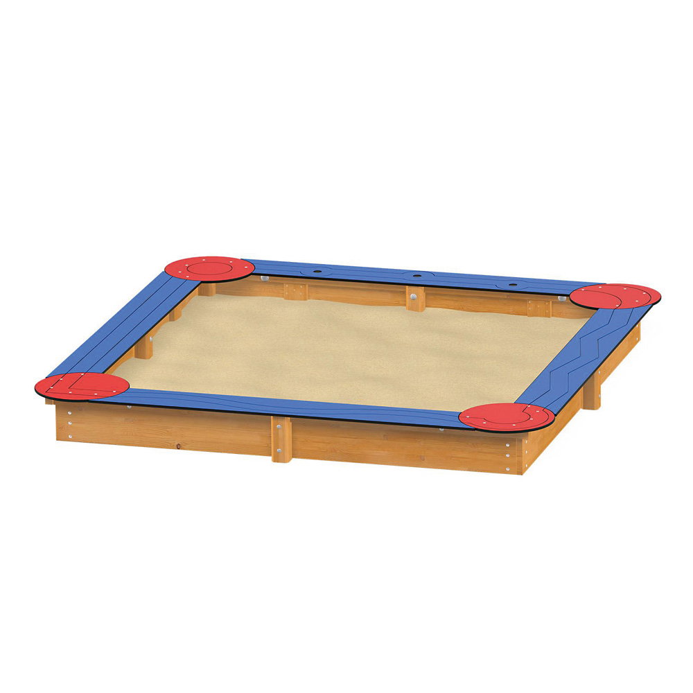 Sandkasten 3x3m, mit Sitzen