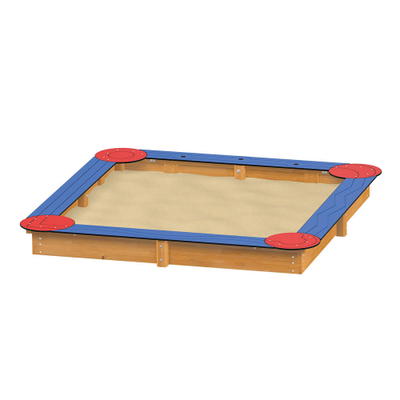Sandkasten 3x3m, mit Sitzen