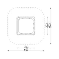 Sandkasten 3x3m, mit Sitzen - NV3764EP xa 25
