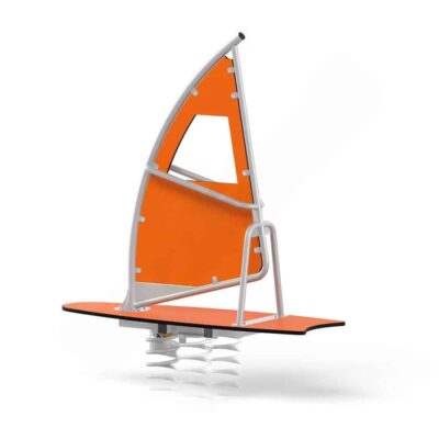 Federwippe Surfbrett, Metall-Bodenanker