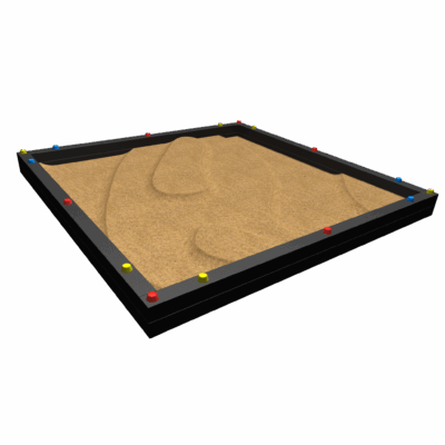 Rebo Sandkasten 2,7 x 2,7 x 0,3 m