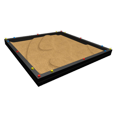 Rebo Sandkasten 2,7 x 2,7 x 0,3 m