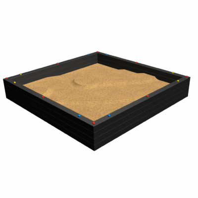Rebo Sandkasten 2,5 x 2,5 x 0,5 m