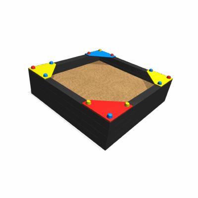 Rebo Sandkasten 1.5 x 1.5 x 0.5 m