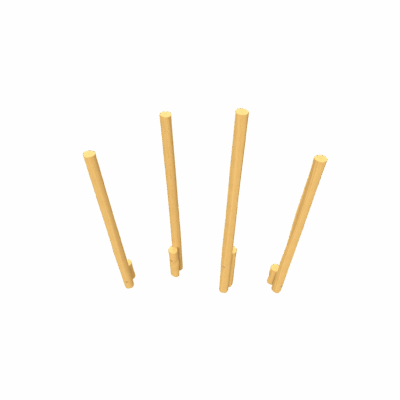 Stelzenpfad klein (4 Stelzen) aus Robinienholz