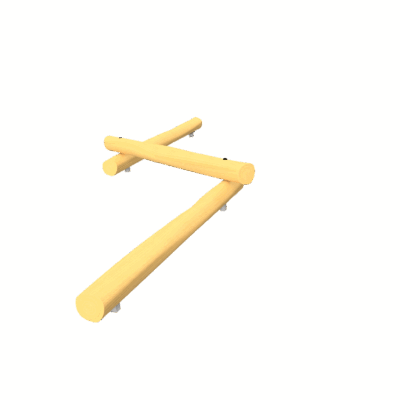 Balancierbalken Trio aus Robinienholz