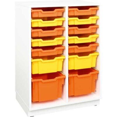 Quadro Regal M - Breite: 70 cm + 14 diverse Behälter (Quadro 93)