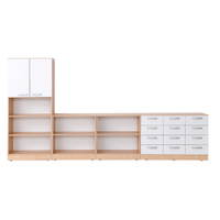 Möbelsatz Grande 62, T 38, Ahorn Jylland, Fronten weiß - ZEST5699 a 20