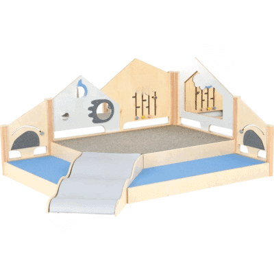 Spielpodest Saphir 2 mit Spielwänden