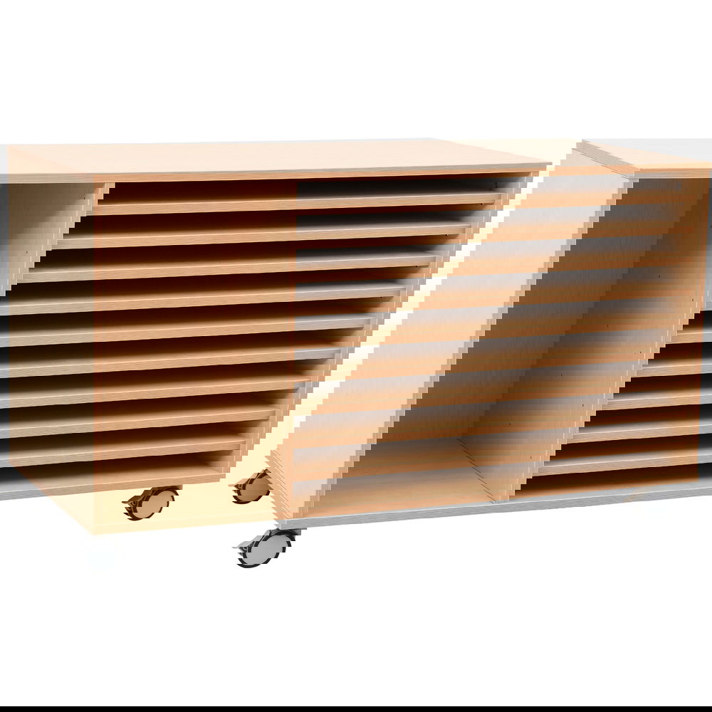 Flexi Regal für Papier bis B2, auf Rollen