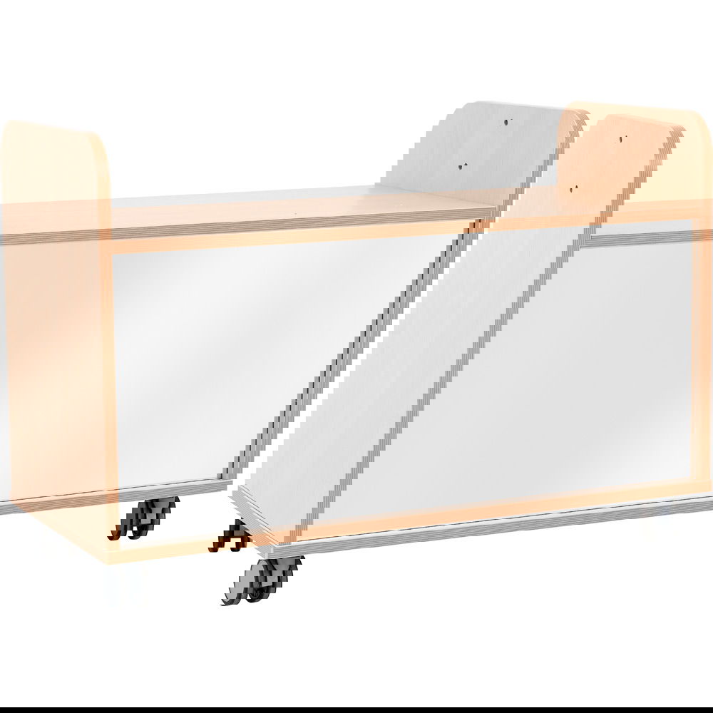 Flexi Mobiles Regal S, Acrylspiegel als Rückwand