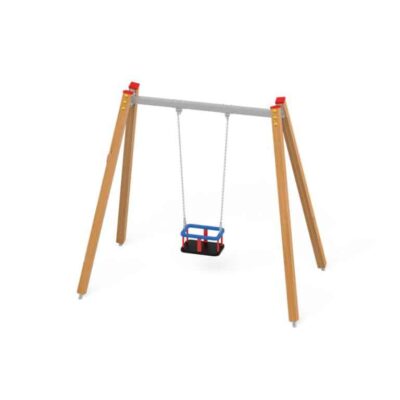 Quadro Einfachschaukel mit Kleinkindersitz von Novum Spielgeräte
