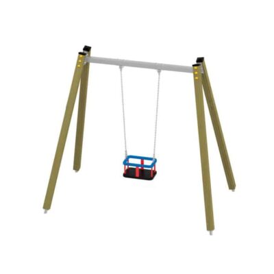 Triangulo Einfachschaukel mit Kleinkindersitz von Novum Spielgeräte