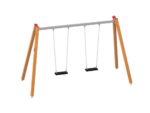 Quadro Doppelschaukel mit 1 Sicherheitsschaukelsitz + 1 Kleinkindersitz - 31207 2 large