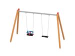 Quadro Doppelschaukel mit 1 Sicherheitsschaukelsitz + 1 Kleinkindersitz - 31207 4 large