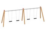Quadro Schaukelkombi mit Sicherheitsschaukelsitz + Kleinkindersitz + Storchennest - 31217 2 large