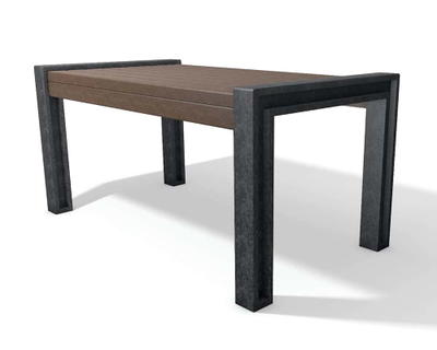 Hyde Park Tisch – 165 cm – schwarz/braun