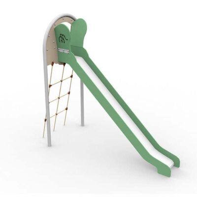 Offene Rutsche mit Seilaufstieg Grün - LEDON Originals