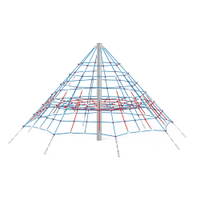 Spinnennetz-Pyramide, blau-rot - NV4305Z b 25