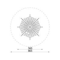 Spinnennetz-Pyramide, blau-rot - NV4305Z xa 25