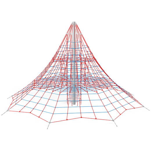NV4307Z_a_23 Große Seil-Pyramide, 8-eckig, blau-rot - NV4307Z a 23