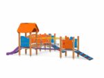 U3-Spielanlage Quadro Baby mit großer Brücke, Rutsche und 3 Plattformen - 12408EPON 2 large