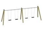 Triangulo Schaukelkombi mit Sicherheitsschaukelsitz + Kleinkindersitz + Storchennest - 31218 2 large