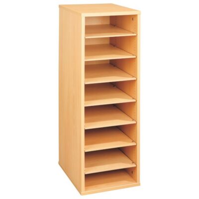 Regal mit Melaminbeschichtung mit 7 Regalbretter - Höhe: 102 cm - Länge: 36 cm