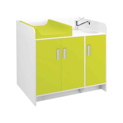 Wickelkommode Kazeo mit kleinem Waschbecken