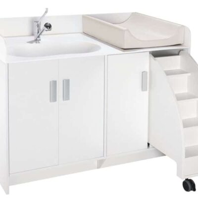 Wickelkommode Kazeo - Set L: 137,5 cm mit Waschbecken