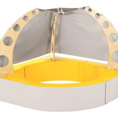 Offene Bällehütte in drei Farben - Ohne Bälle