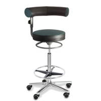 Sanus®-Gesundheitsstuhl Hochstuhl aus Kunstleder - Lehne höhenverstellbar – Bild 12