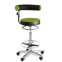 Sanus®-Gesundheitsstuhl Hochstuhl aus Kunstleder - Lehne höhenverstellbar – Bild 11