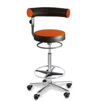 Sanus®-Gesundheitsstuhl Hochstuhl aus Kunstleder - Lehne höhenverstellbar – Bild 10