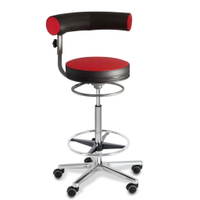 Sanus®-Gesundheitsstuhl Hochstuhl aus Kunstleder - Lehne höhenverstellbar – Bild 9