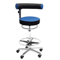Sanus®-Gesundheitsstuhl Hochstuhl aus Kunstleder - Lehne höhenverstellbar – Bild 6
