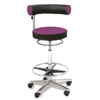 Sanus®-Gesundheitsstuhl Hochstuhl aus Kunstleder - Lehne höhenverstellbar – Bild 4