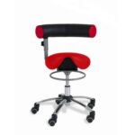 Sanus®-Sattelsitz mit Lehne - sattelseitzmitlehnerot
