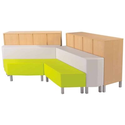 Set Leseinsel Delta mit Metallfüßen