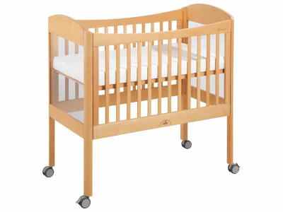 Erhöhtes Babybett mit Plexiglas