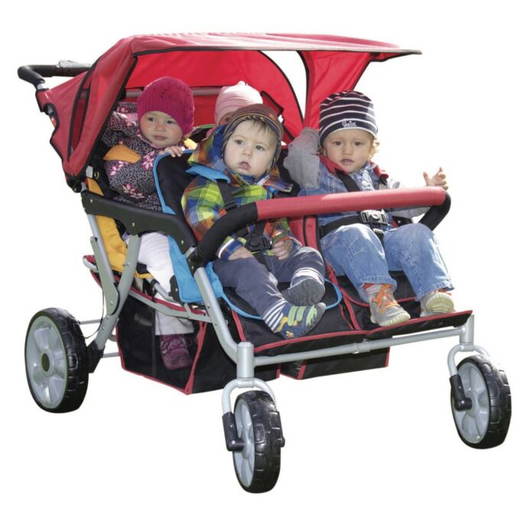 524_20_02_frei SommerMobil Krippenwagen 4 Sitzer (bunt) - 524 20 02 frei