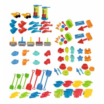 Sand-Set „Glücklicher Baumeister“ - 107 Teile