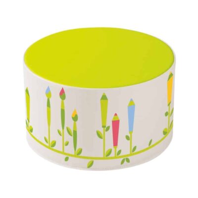 Sitzhocker für die Kita - Buntstifte