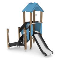 U3-Spielturm mit Rutsche, Podest und Sandaufzug WOODEN WD1501 – Bild 5