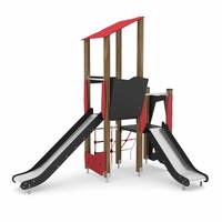 Spieltürme mit zwei Rutschen WOODEN WD1406 – Bild 4