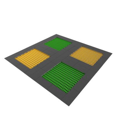 Jumpoo Trampolin Sprunganlage Quadrat