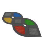 Jumpoo Trampolin Sprunganlage Labyrinth - 22231s